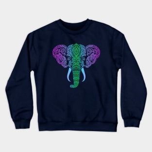 Tribal Elephant Wildlife Endangered African Asian Indian Crewneck Sweatshirt